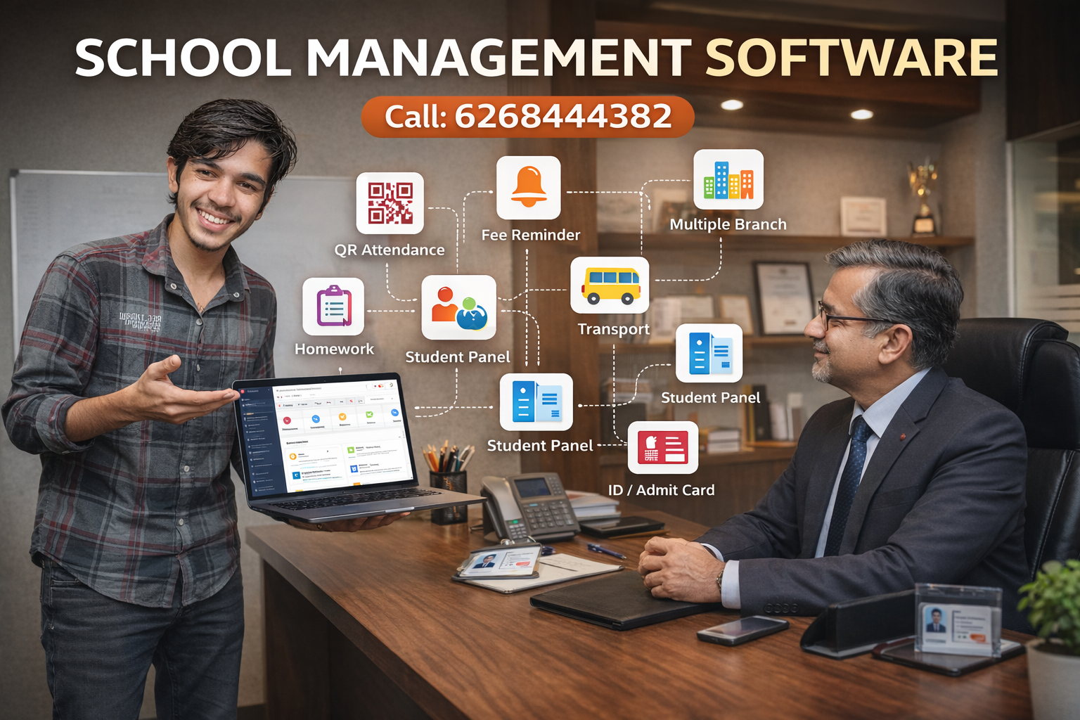Advanced School Software with Live Classes & Online Exams
